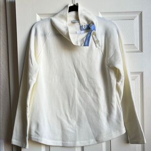 NWT Jcrew Factory Wide button-collar pullover sweatshirt